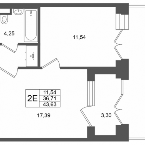 1-комн квартира Санкт-Петербург г., 26-я линия В.О.,  к. 1