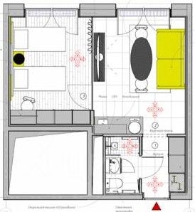 1-комн квартира набережная Макарова, 58