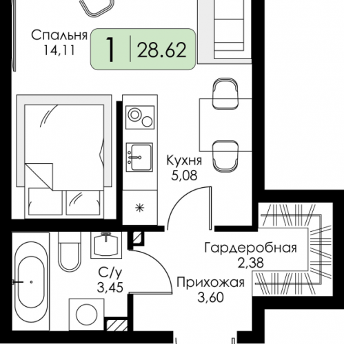 Студия Романовка п., Дорога Жизни ш.,  к. 1.1