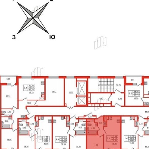 1-комн квартира Дальневосточный проспект, 19к1