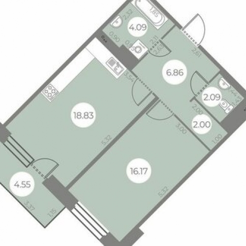 1-комн квартира улица Маршала Захарова,  д. 8 с1