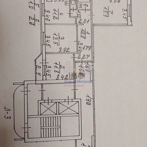 3-комн квартира Школьная улица, 88к2