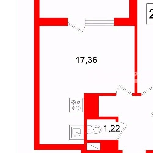 1-комн квартира улица Ультрамариновая, 5