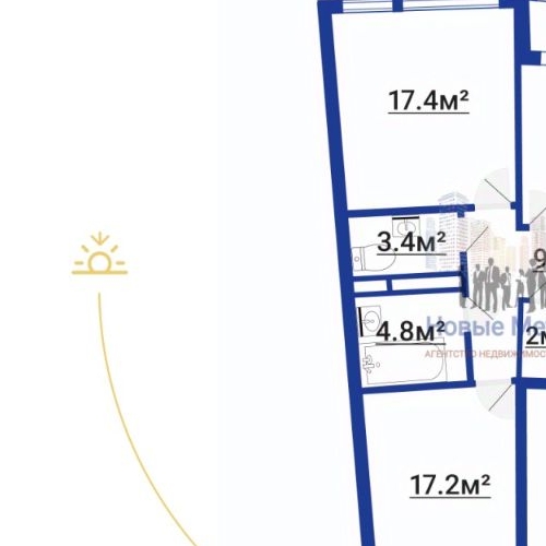 2-комн квартира Планерная улица, 91к2