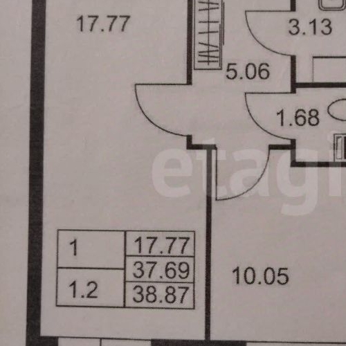 1-комн квартира пос. Шушары, Ленсоветовский тер., 23
