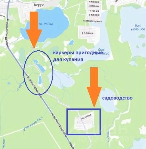 Земельный участок Агалатовский Склон ДНТ,  д. 45