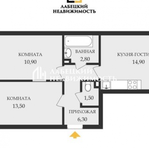 2-комн квартира Чарушинская улица,  д. 26 к1