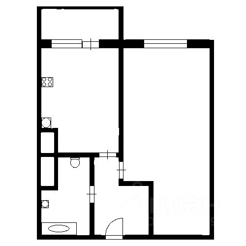 1-комн квартира Мурино, Новая улица, 7к3