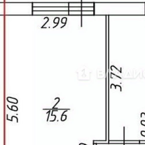 2-комн квартира дорога Кушелевская, 1к2