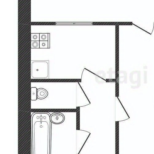 1-комн квартира Волхов, улица Володарского, 7