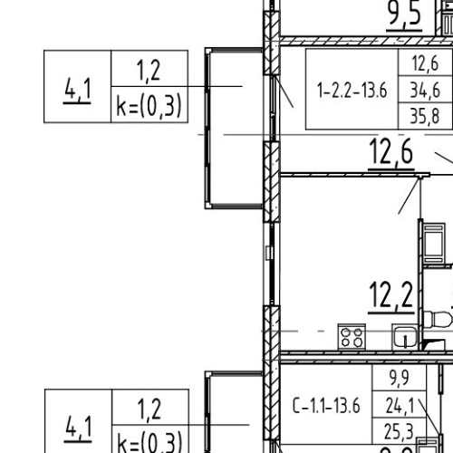 3-комн квартира пос. Шушары, улица Чудовская, 14к1