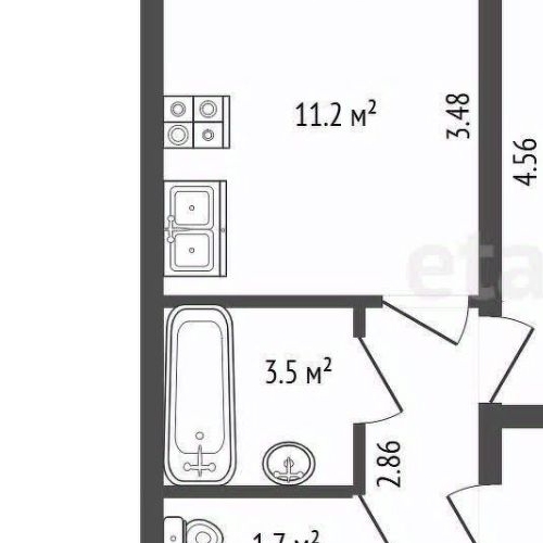 2-комн квартира проспект Народного ополчения, 149