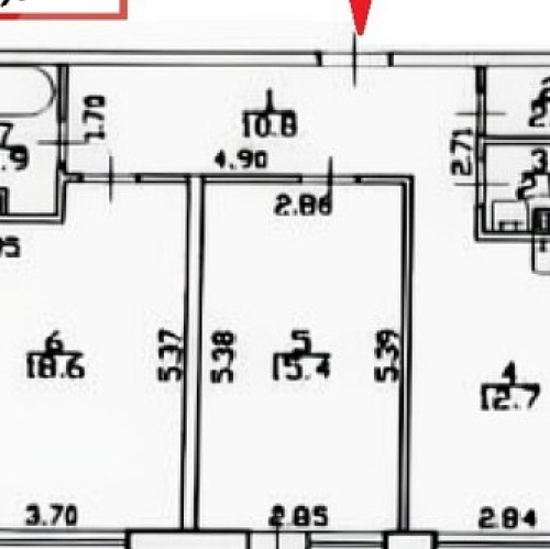 2-комн квартира Муринское городское поселение, Привокзальная площадь,  д. 3/2