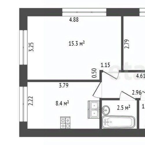 3-комн квартира Павловск, улица Горная, 9