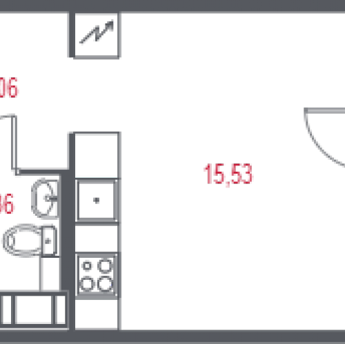 Студия Пушкин г., 1-я линия, территория Лесное,  к. 2.2