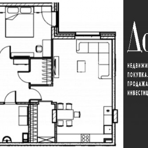 1-комн квартира 14-я линия,  д. 57-61,  к. П