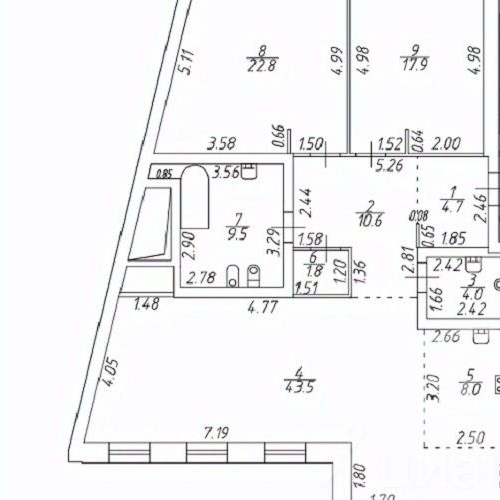 2-комн квартира набережная Воскресенская, 32