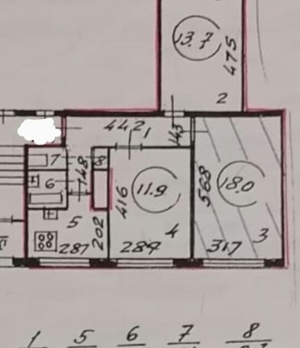 3-комн квартира проспект Культуры, 29К7