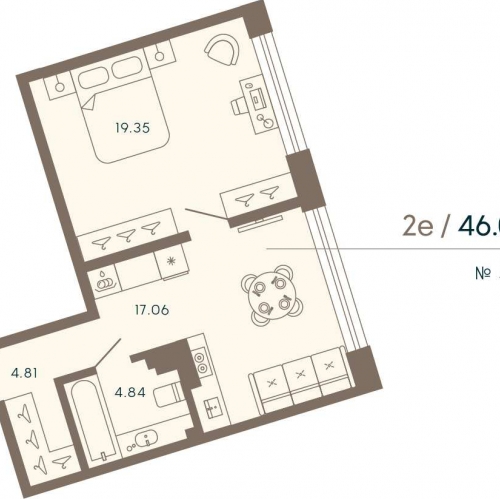 1-комн квартира Ремесленная улица, дом 17, литера З