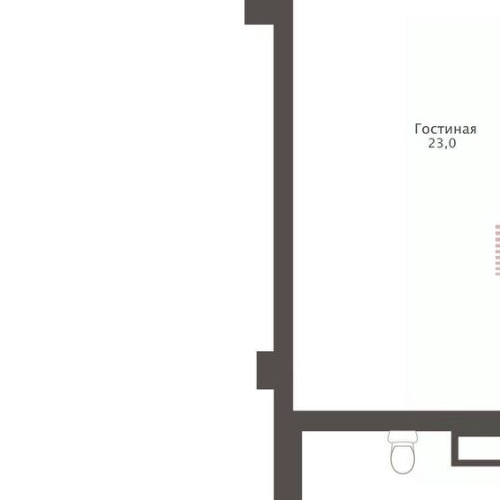 1-комн квартира Спортивная улица, 2