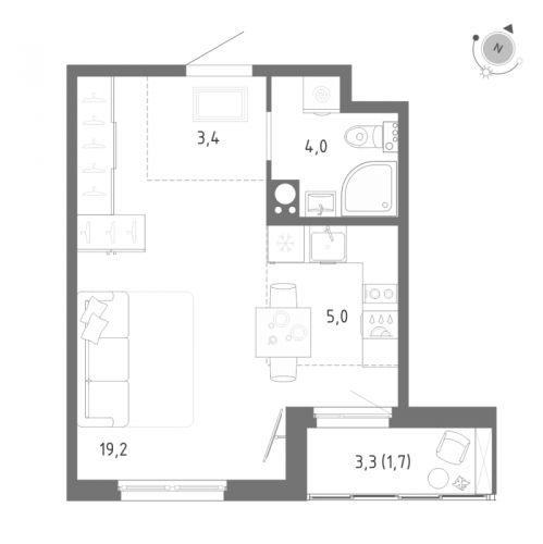 Студия Шушары п., Школьная ул.,  к. 1