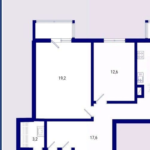 3-комн квартира Пушкин, Саперная улица, 55к2с3