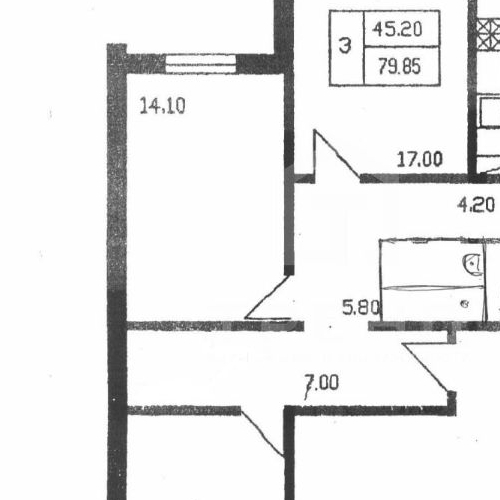 3-комн квартира проспект Просвещения, 34