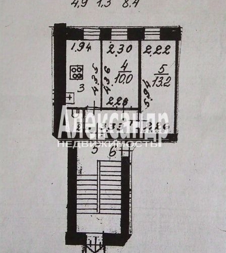 2-комн квартира Рыбацкая улица, 6-8