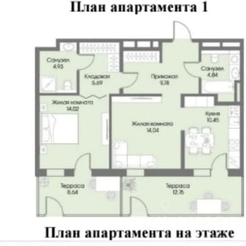 2-комн квартира Рощино пгт, улица Первомайская, 2
