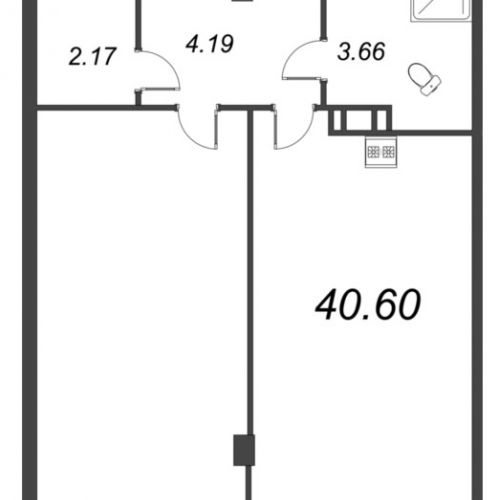 1-комн квартира Мурино п., Шоссе в Лаврики ул.,  к. 4.1
