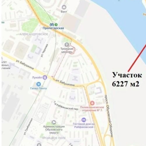 Земельный участок Октябрьская набережная, 108к1Д