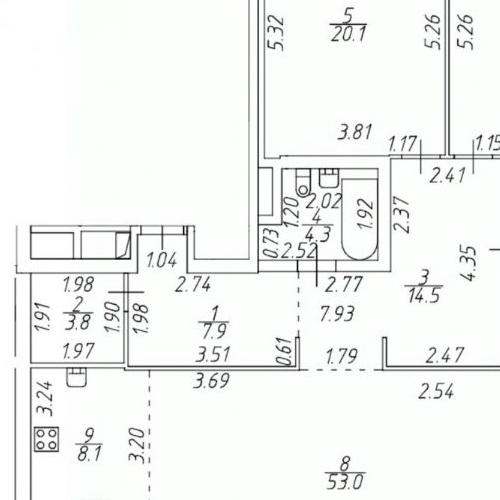 2-комн квартира набережная Воскресенская, 32