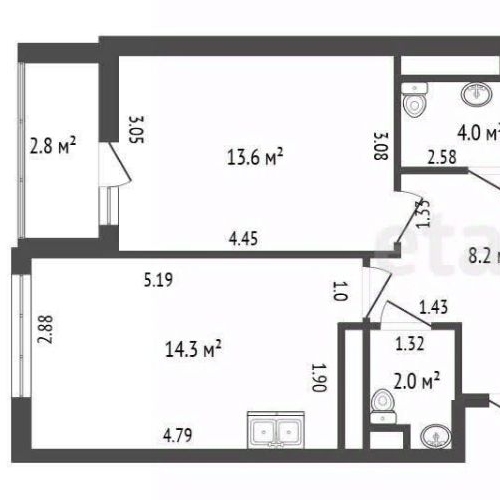 3-комн квартира Планерная улица, 91к2