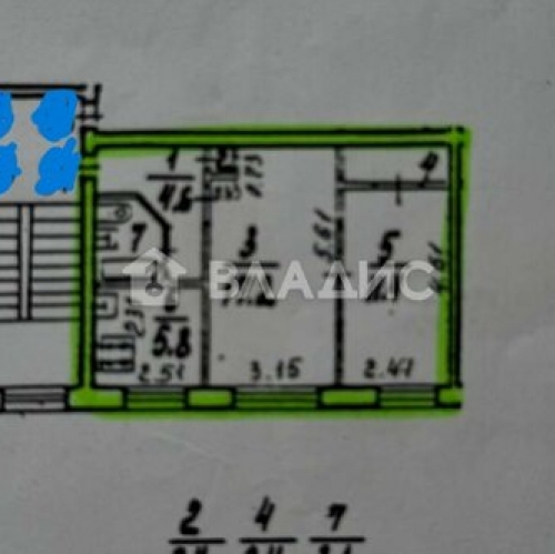 2-комн квартира Омская улица,  д. 28