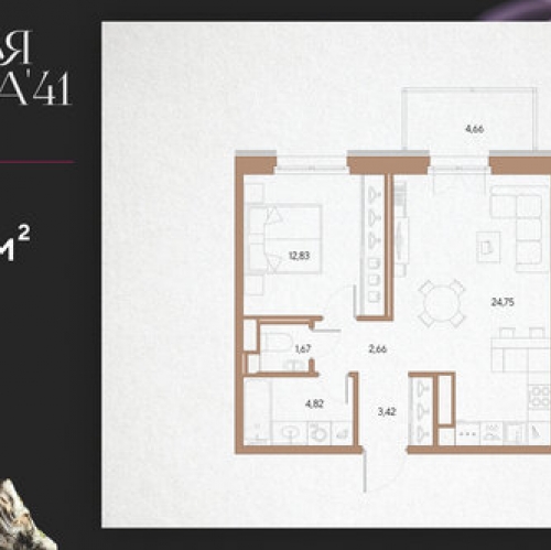 1-комн квартира Лисичанская улица,  д. 15 с1